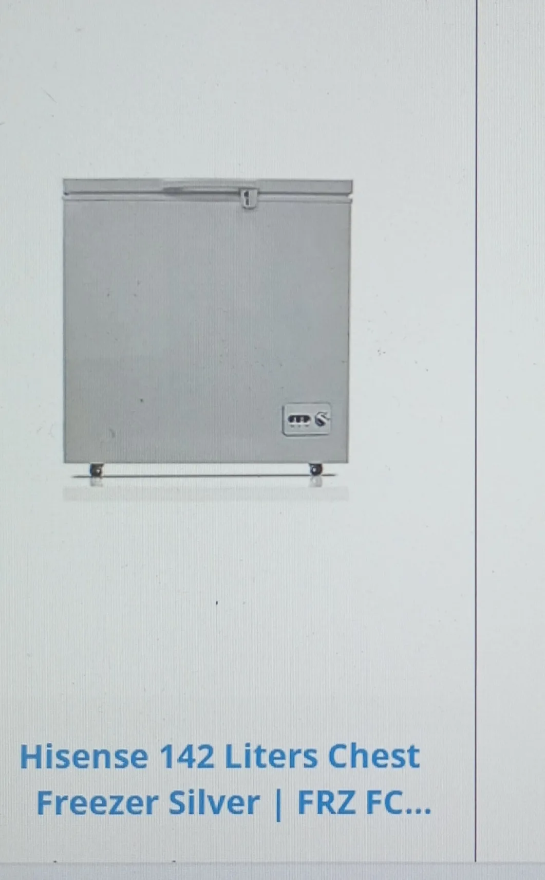 LG 190 Liters gross, Silver freezer