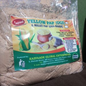 MILLET PAP(OGI Baba) with tigernut and Ginger 1/2 Paint